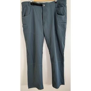 NEBU Rob Roy Mens 40x32 Outdoor Utility Pants Gray Hiking Cargo Workwear Belted